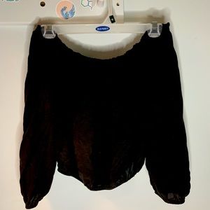 Brandy Melville black off the shoulder top